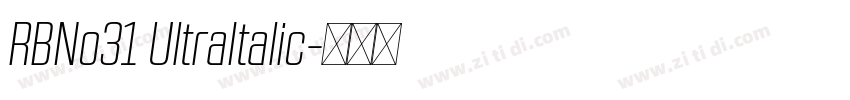 RBNo31 UltraItalic字体转换
